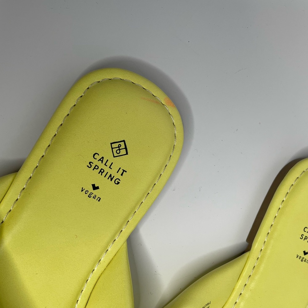 Call it Spring Yellow Flip flops - Picture 4 of 4